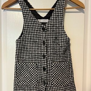 Zara  Houndstooth Pinafore Dress (Girls) Size 6